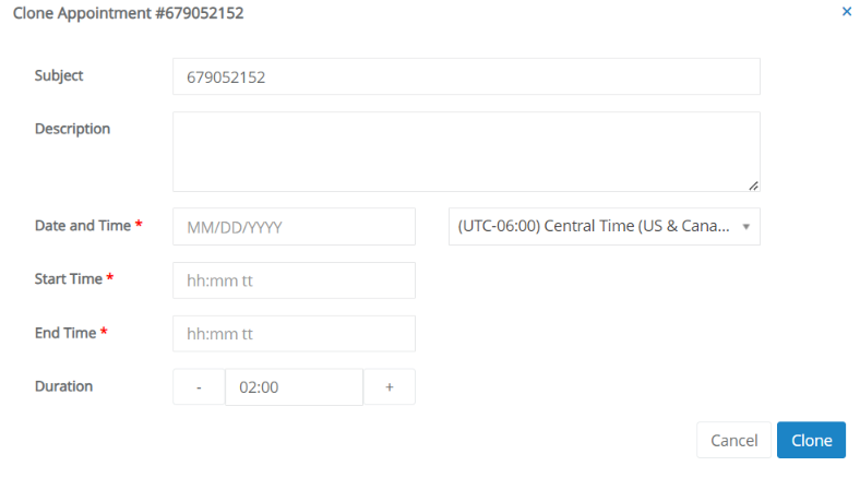 Creating and Cloning an Appointment – Boostlingo